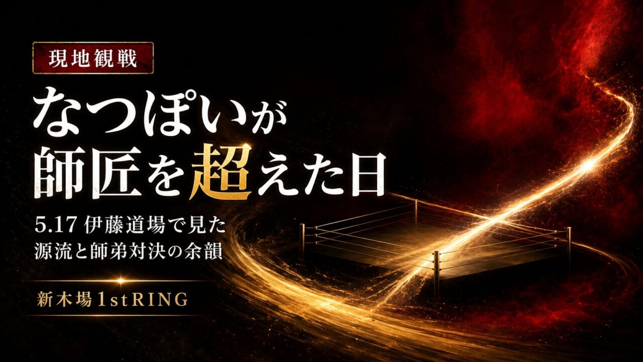 なつぽいが伊藤薫に勝利｜5.17伊藤道場・新木場1stRINGで見た師弟対決の意味